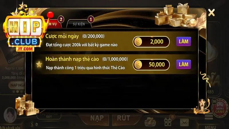 Khuyến mãi HIPCLUB đem đến nhiều phần thưởng giá trị hấp dẫn